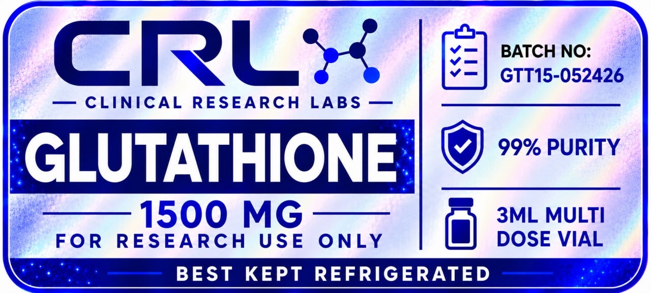Glutathione 3ml vial label